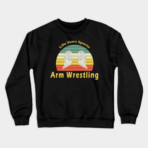 Sport Arm Wrestling Crewneck Sweatshirt by My Artsam